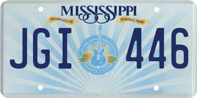 MS license plate JGI446