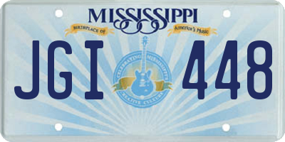 MS license plate JGI448