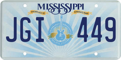 MS license plate JGI449
