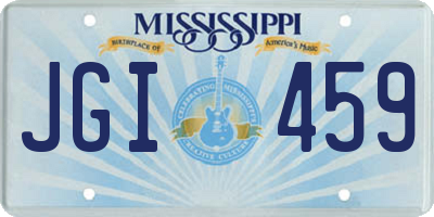 MS license plate JGI459