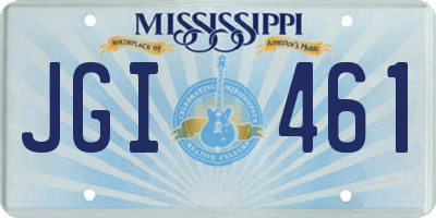 MS license plate JGI461