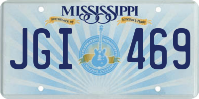 MS license plate JGI469