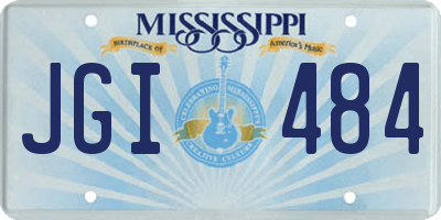 MS license plate JGI484