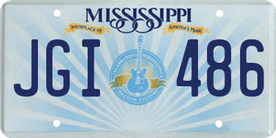 MS license plate JGI486