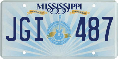 MS license plate JGI487
