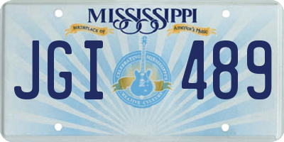 MS license plate JGI489