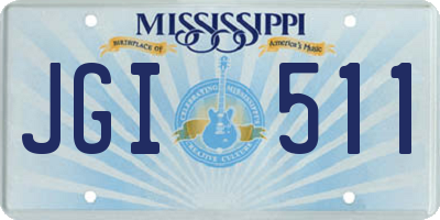 MS license plate JGI511