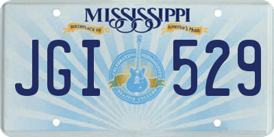MS license plate JGI529