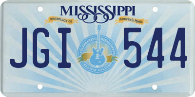 MS license plate JGI544