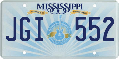 MS license plate JGI552