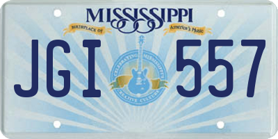 MS license plate JGI557