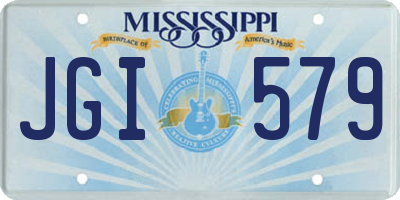 MS license plate JGI579
