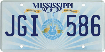 MS license plate JGI586