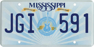 MS license plate JGI591