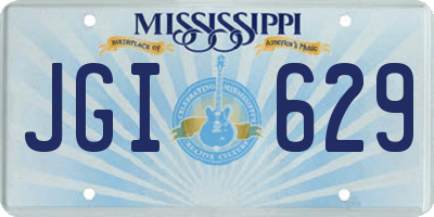 MS license plate JGI629