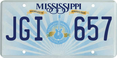 MS license plate JGI657