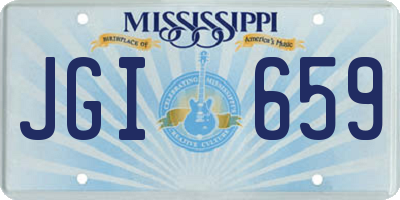 MS license plate JGI659