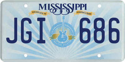 MS license plate JGI686
