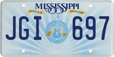 MS license plate JGI697