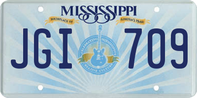 MS license plate JGI709