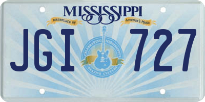 MS license plate JGI727