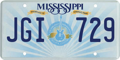 MS license plate JGI729