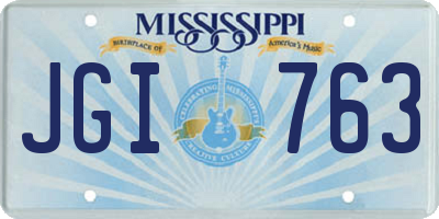 MS license plate JGI763