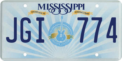 MS license plate JGI774