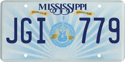 MS license plate JGI779