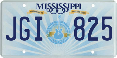 MS license plate JGI825