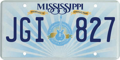 MS license plate JGI827