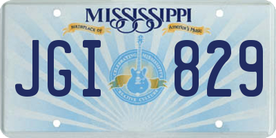 MS license plate JGI829