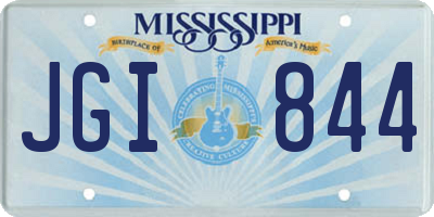 MS license plate JGI844