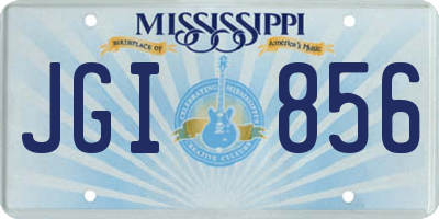 MS license plate JGI856