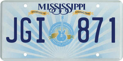 MS license plate JGI871