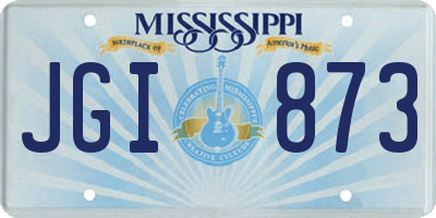 MS license plate JGI873