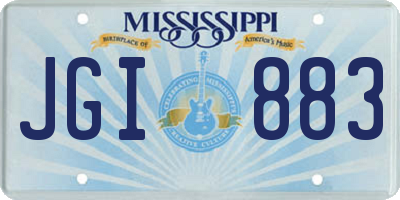 MS license plate JGI883