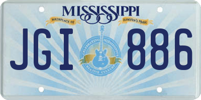MS license plate JGI886