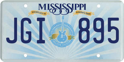 MS license plate JGI895