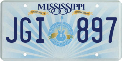 MS license plate JGI897