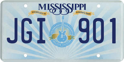 MS license plate JGI901