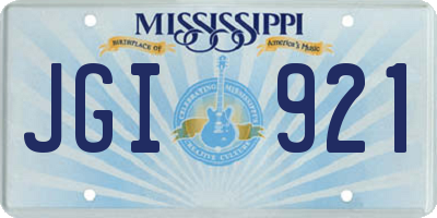 MS license plate JGI921