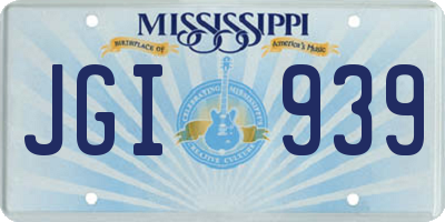 MS license plate JGI939