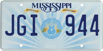 MS license plate JGI944