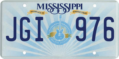MS license plate JGI976