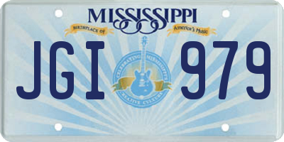 MS license plate JGI979