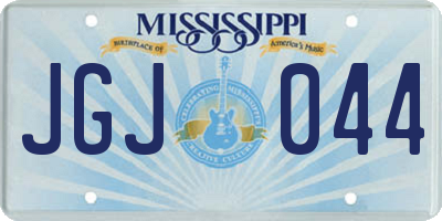 MS license plate JGJ044