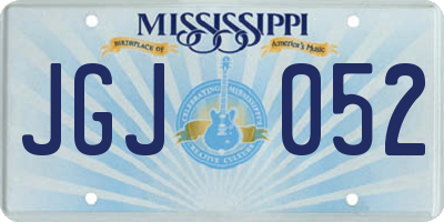 MS license plate JGJ052