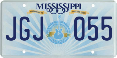MS license plate JGJ055