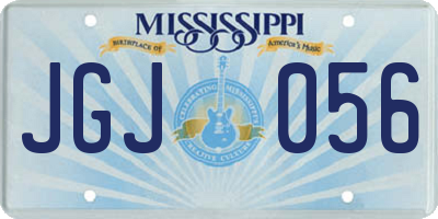 MS license plate JGJ056